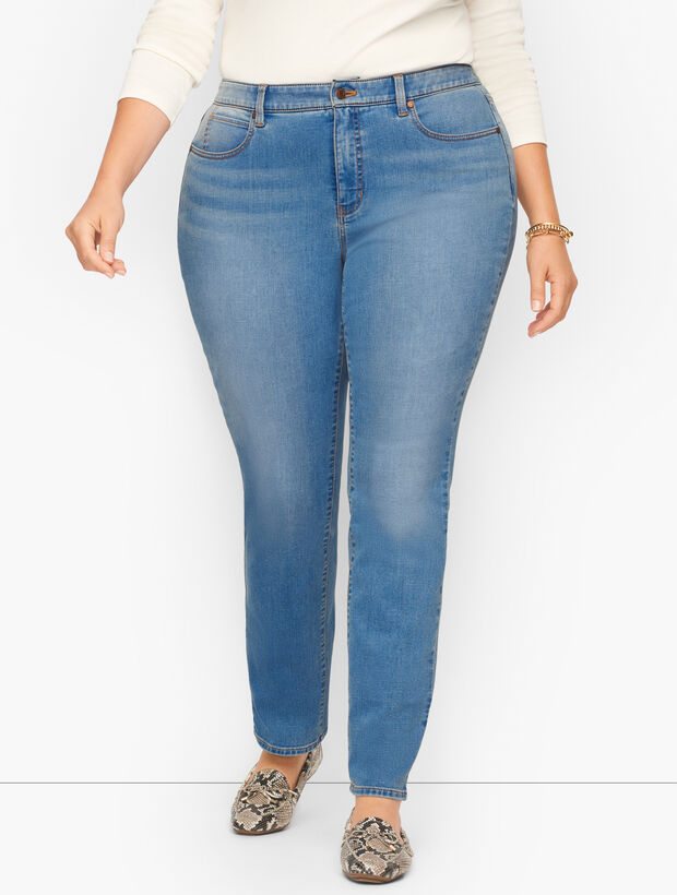 Plus Size Exclusive Straight Leg Jeans - Vista Wash