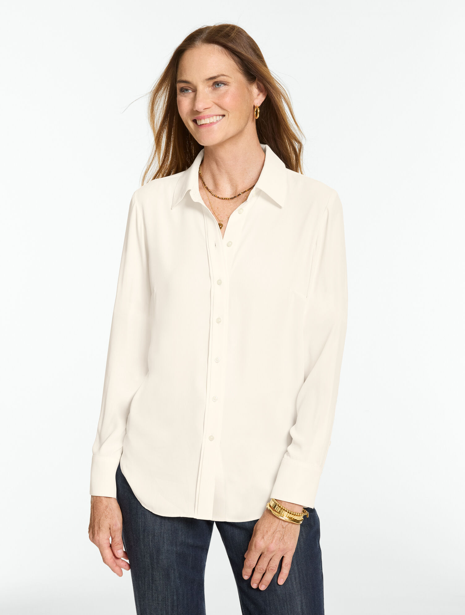 Soft Button Front Shirt