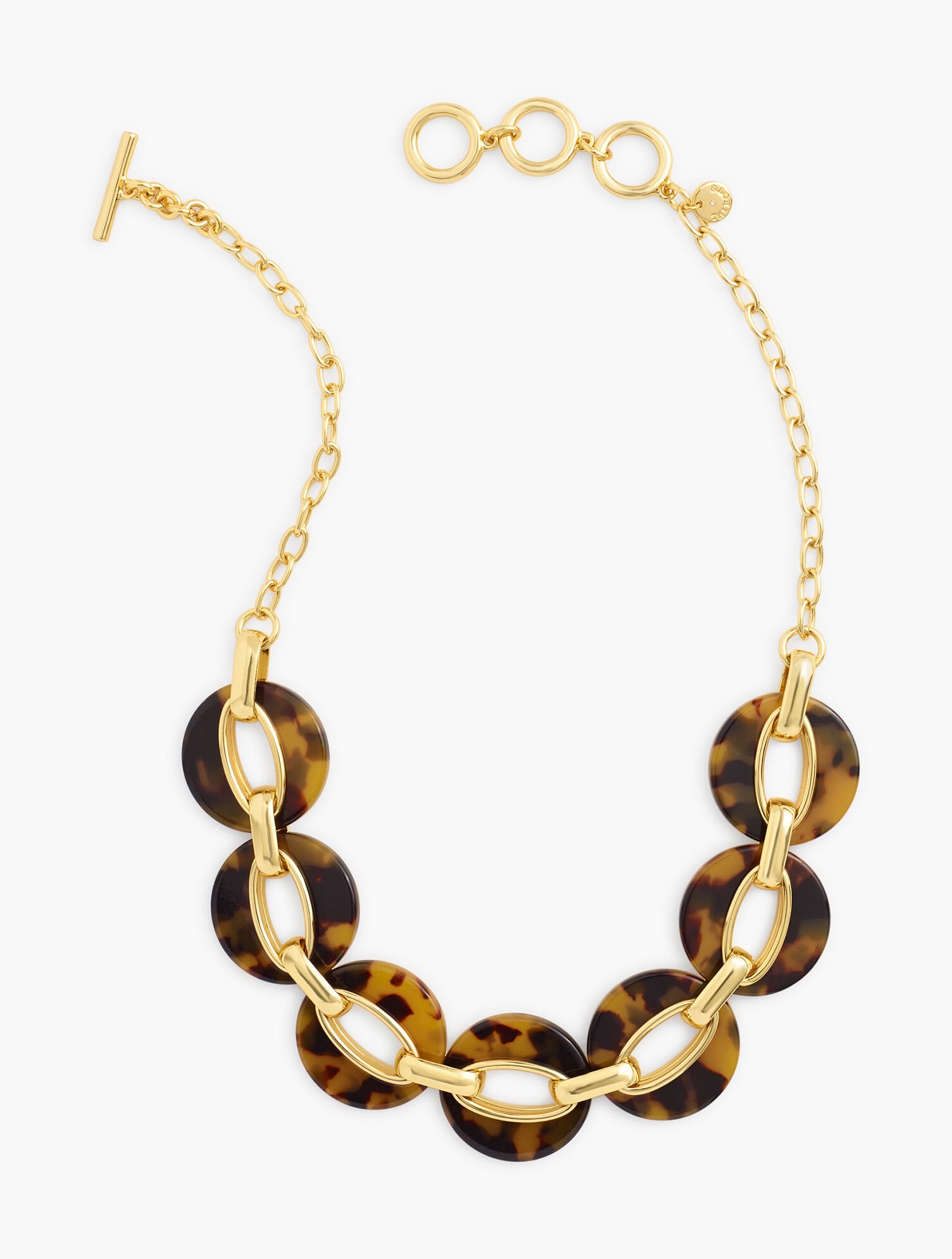 Tortoise Link Statement Necklace Talbots