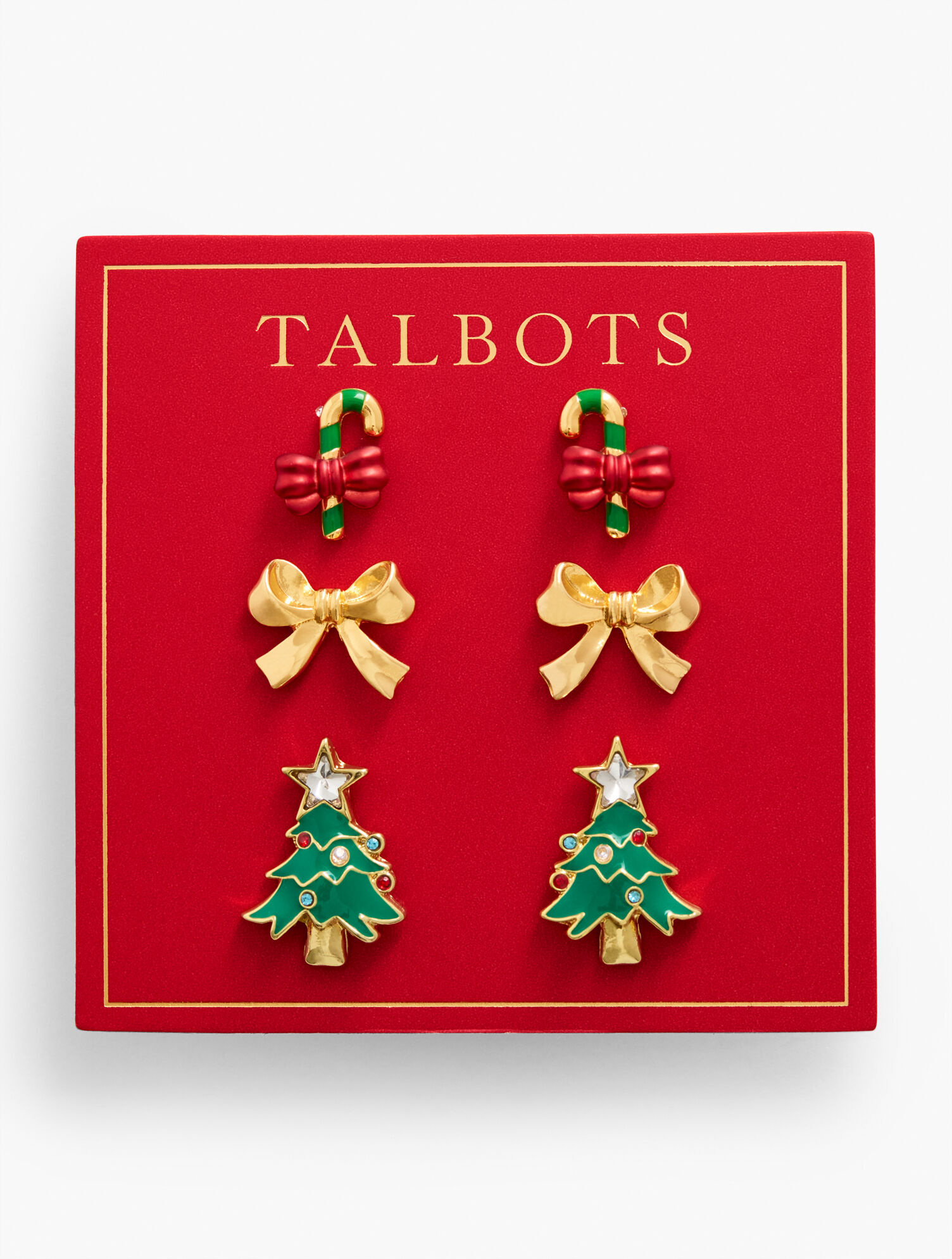 Holiday Whimsy Charm Stud Earring Set