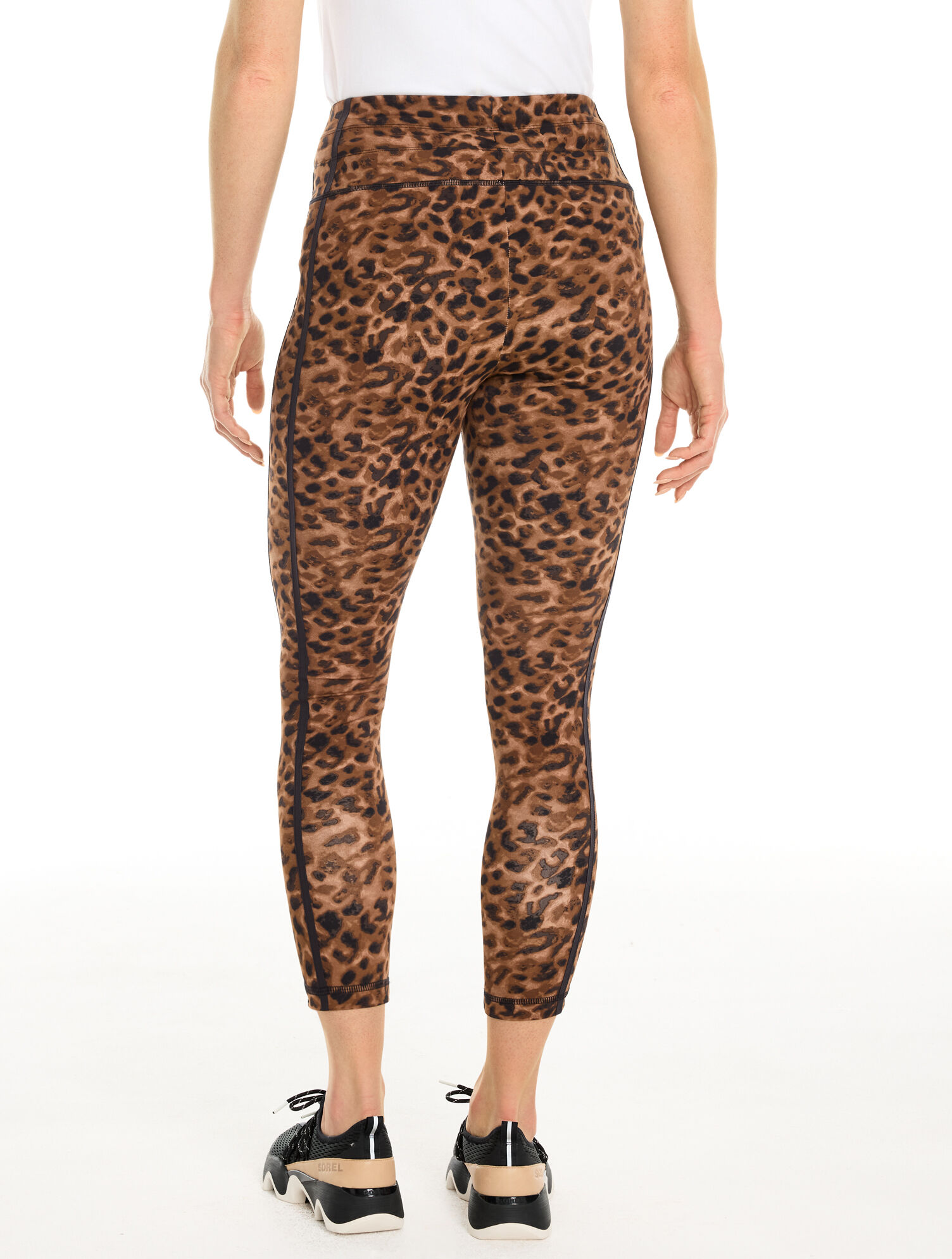 Out &amp; About Capri Leggings - Dreamy Leopard