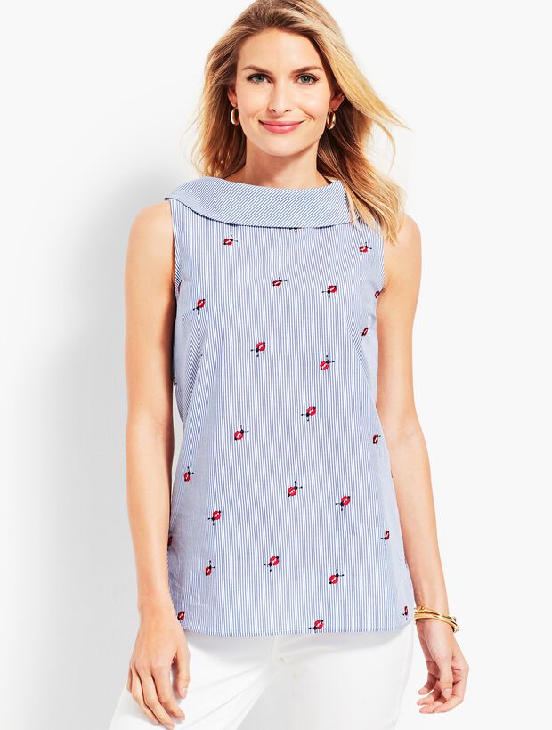 Ladybug Stripe Sleeveless Top