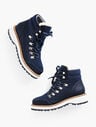 Jules Hiker Lace Up Boots - Brushed Flannel