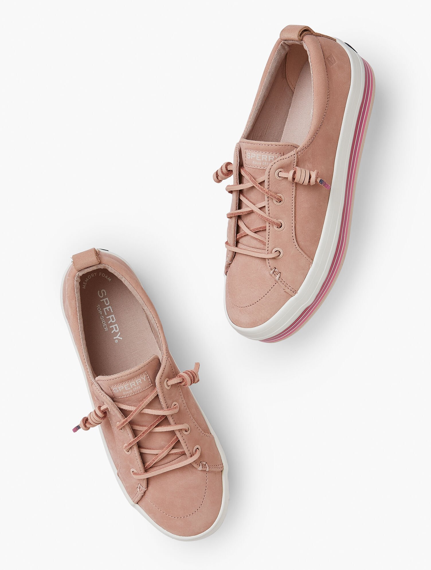 Sperry Crest Vibe Platform Sneakers For Kids - Comfortable Slip-On Shoes With Memory Foam