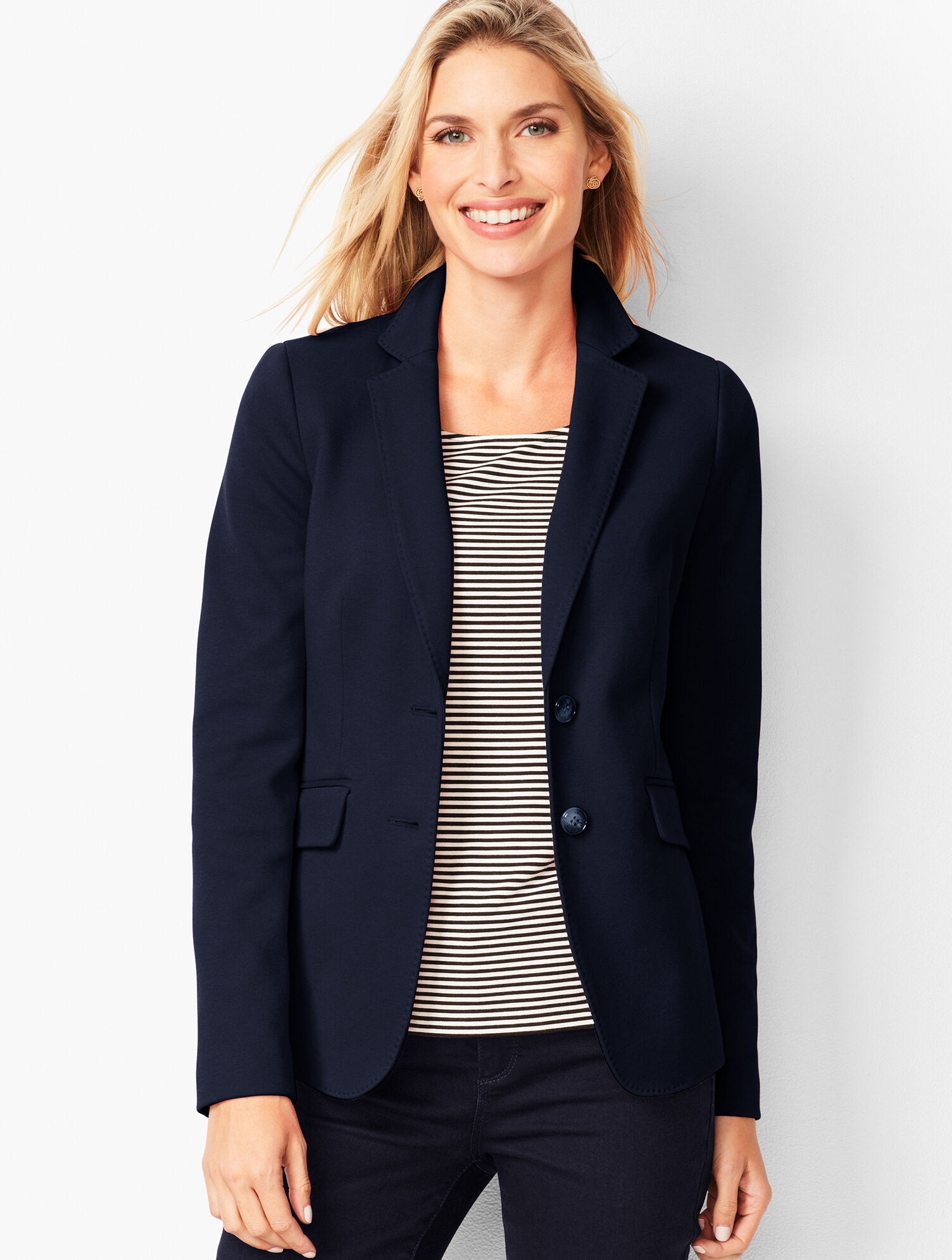Aberdeen Knit Blazer - Piqu&eacute; Knit