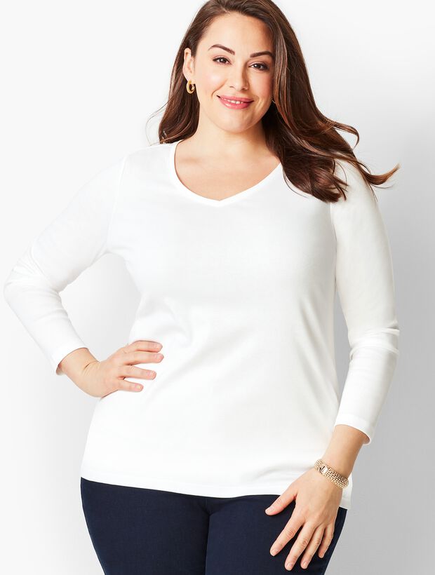 Pima V-Neck Tee