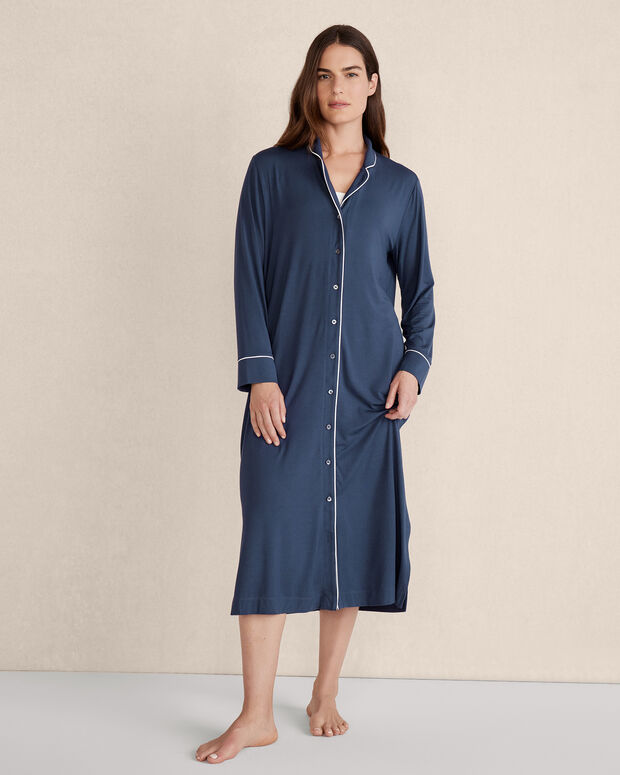 Dream Soft Button-Up Sleep Dress