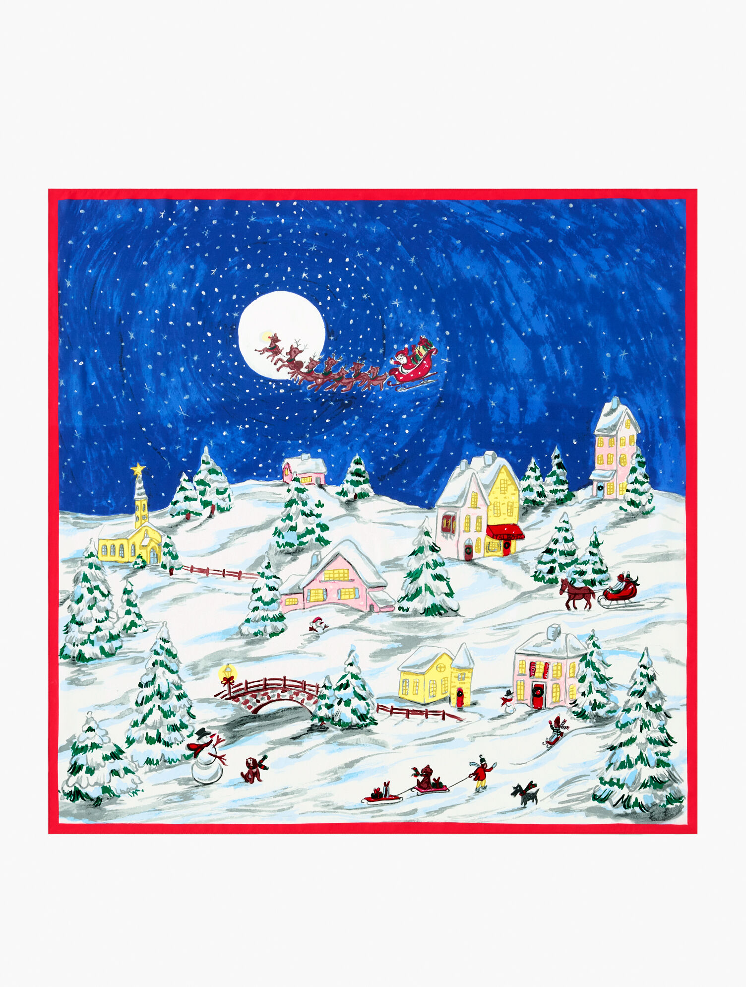 Winterscape Silk Square Scarf