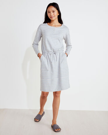 Organic Cotton Interlock Stripe Dress
