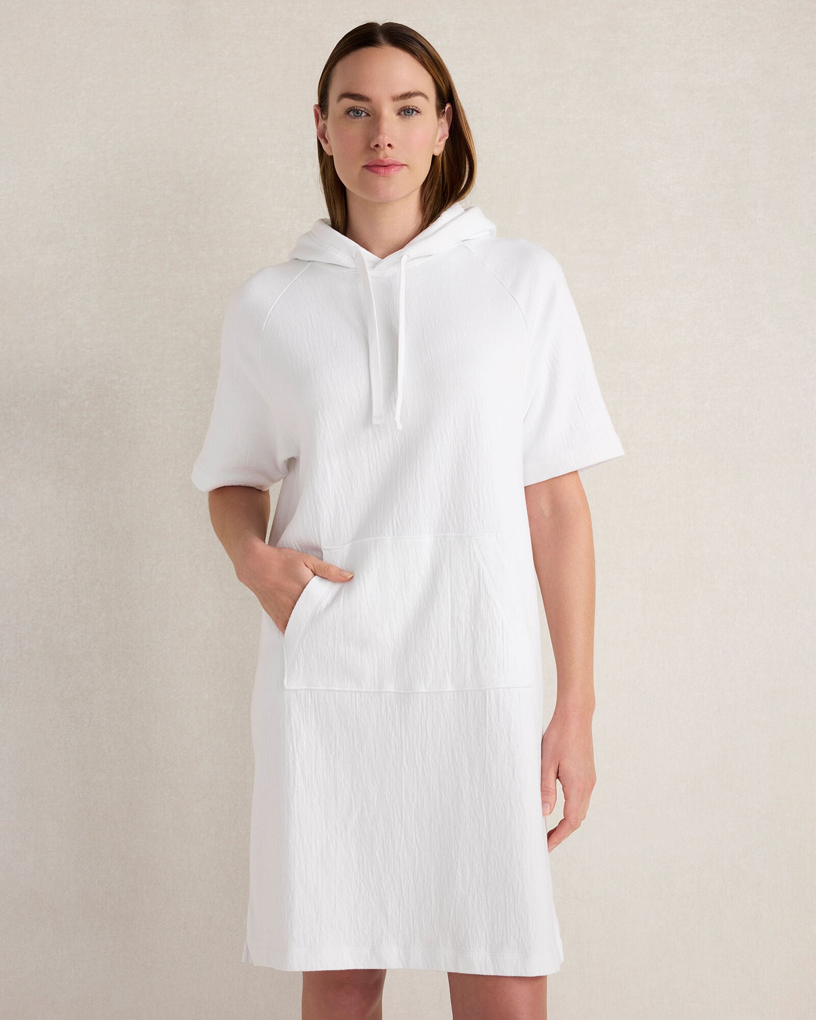 cotton hooded dress XS / 54"