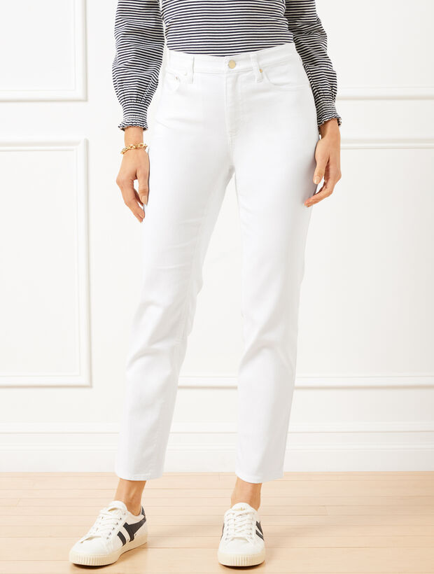 Slim Straight Ankle Jeans