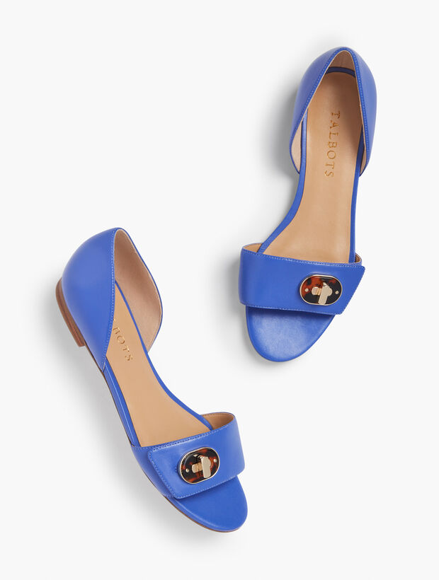 Leona D'Orsay Flats - Soft Nappa