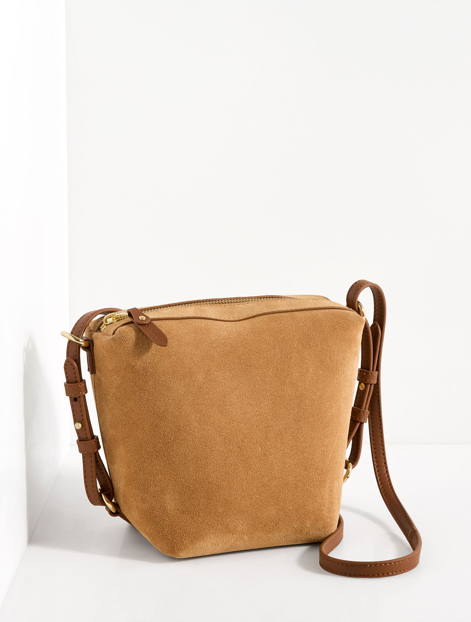 Riley Suede Crossbody Bag