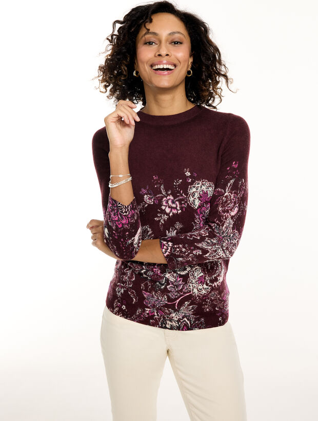 Audrey Cashmere Sweater - Fresco Floral