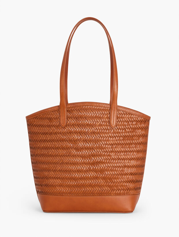 Woven Leather Tote