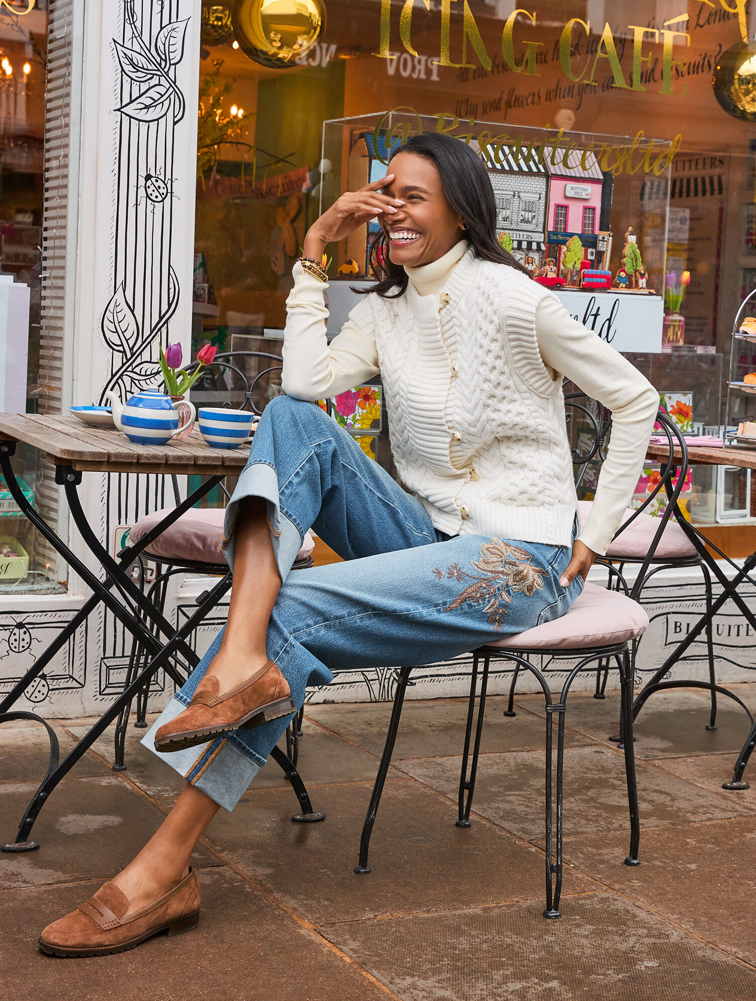 Cable Knit Sweater Vest | Talbots