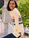 Cowlneck Stripe Tunic Sweater