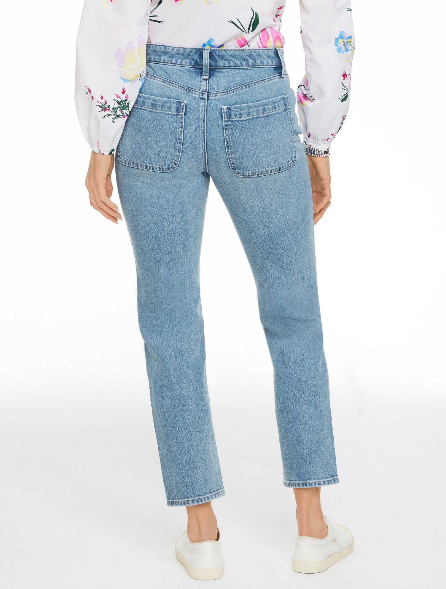 Slim Straight Ankle Jeans - Boulevard Wash