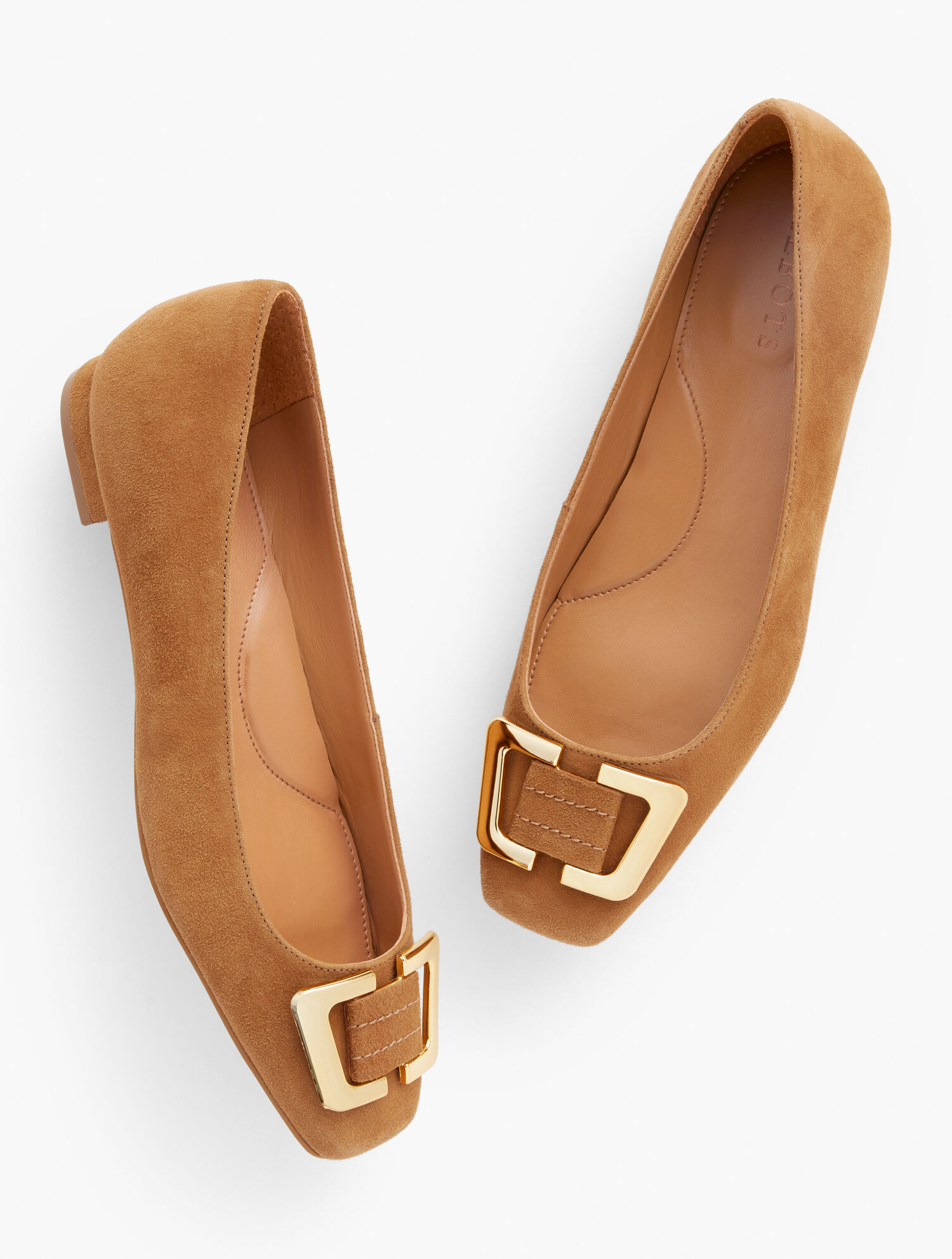 Sutton Suede Buckle Flats - image 2