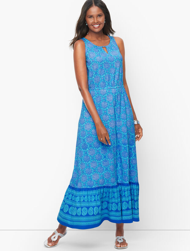 Knit Maxi Dress - Paisley Medallion