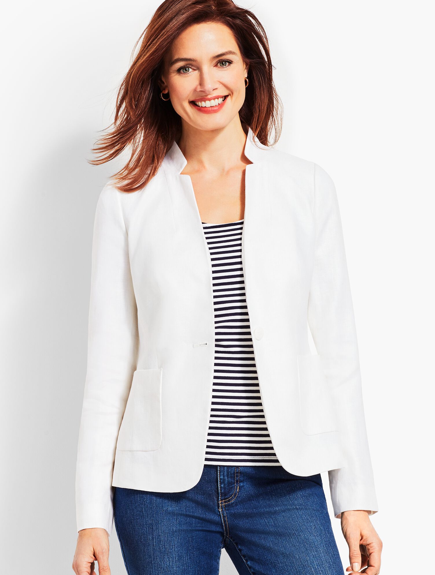White Lightweight Blazer | Talbots