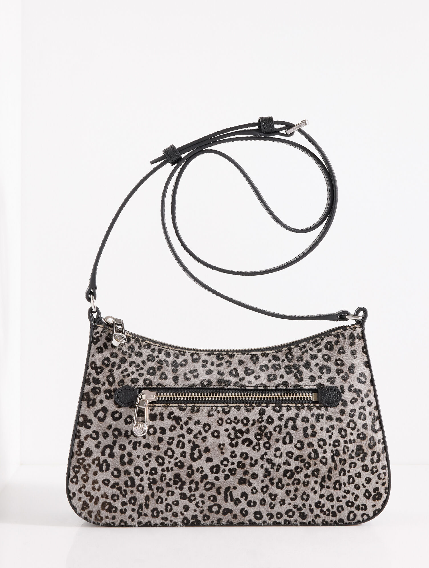 Evelyn Snow Leopard Crossbody Bag