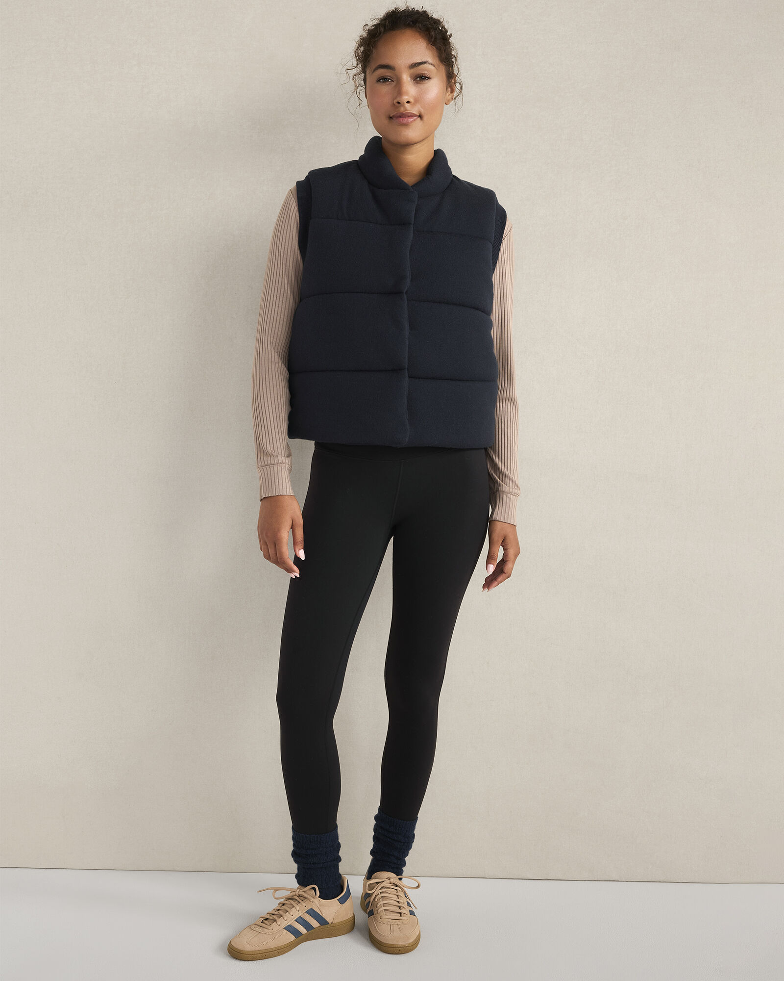 Viscose Blend Puffer Vest