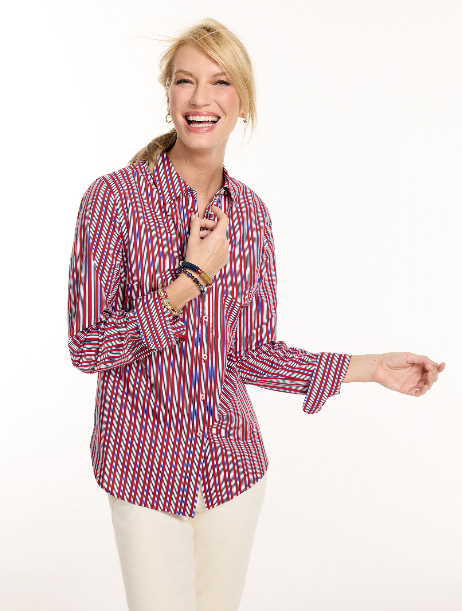 Modern Classic Shirt - Dolly Stripe