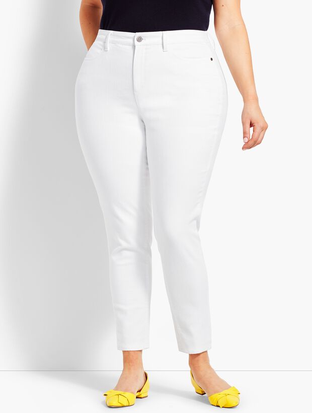 Plus Size Comfort Stretch Denim Jeggings - Curvy Fit - White