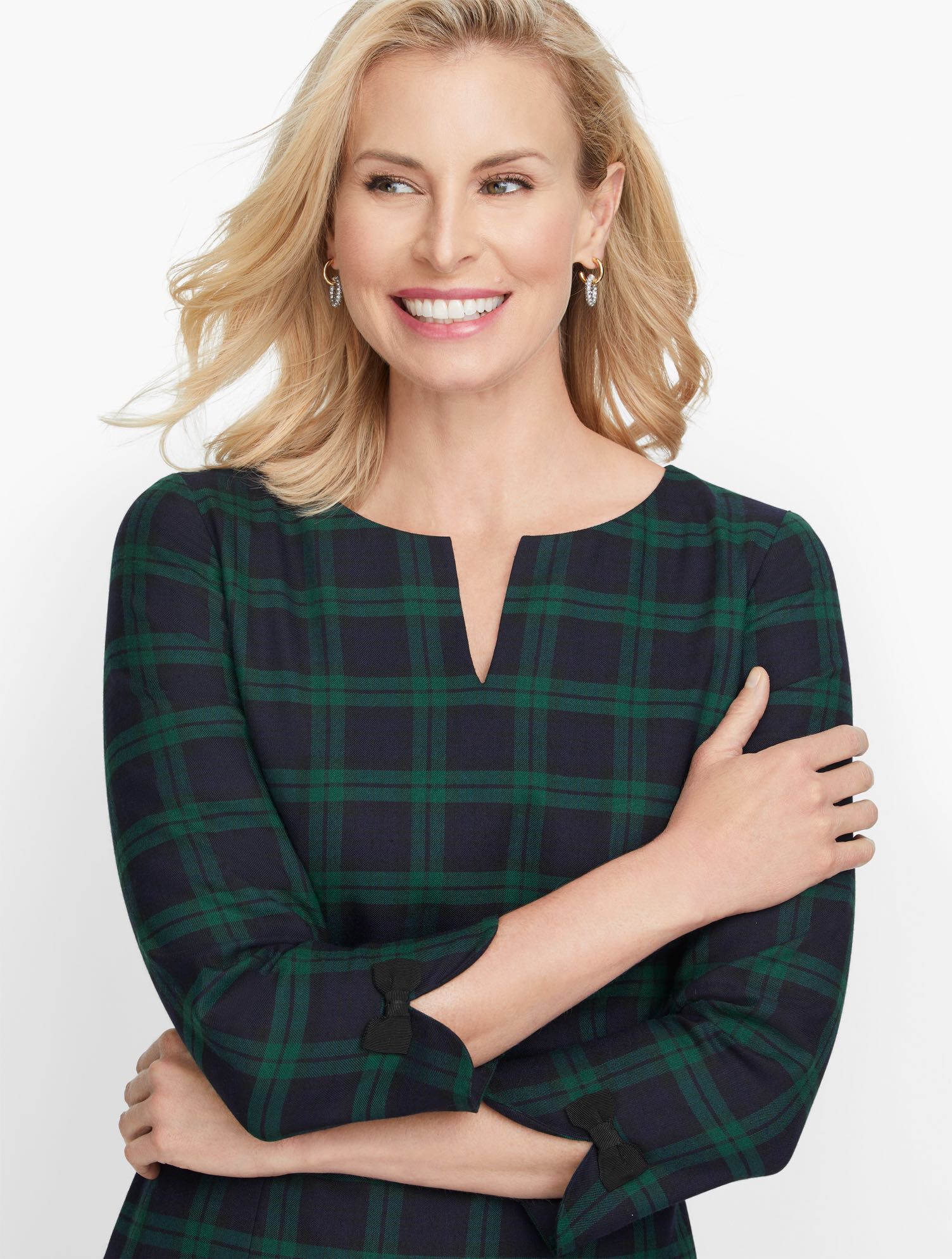Plaid Shift Dress