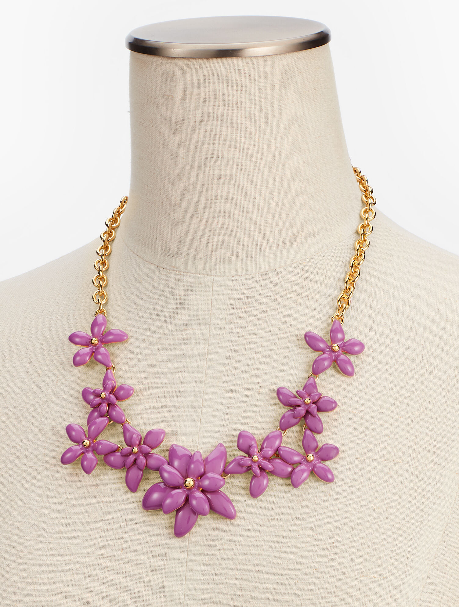 Enamel Flower Necklace