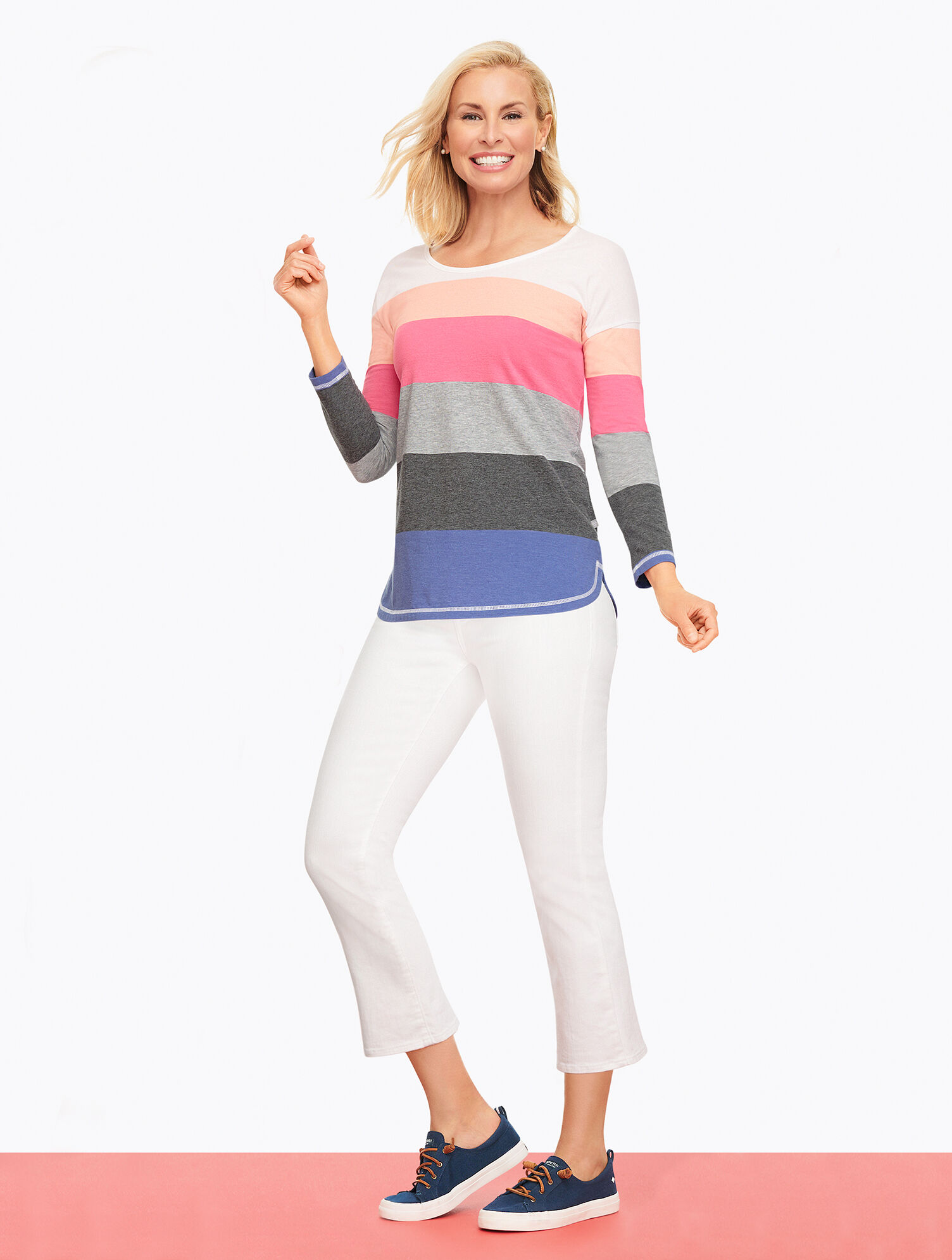 Crop Flare Jeans - White