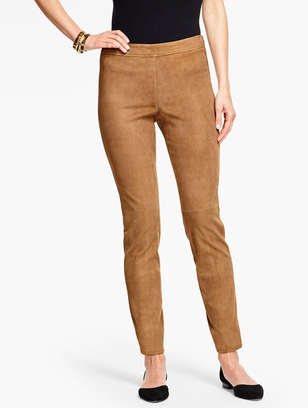HOT Style Womens Suede Leggings Talbots Suede Leggings
