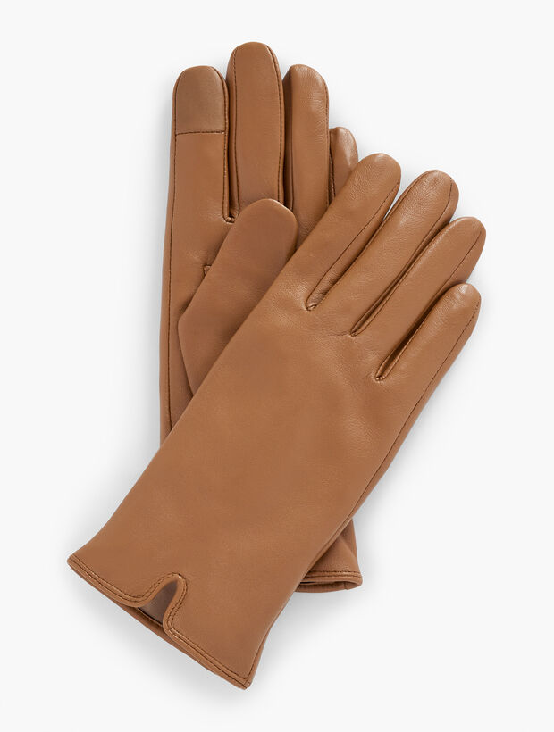 Leather Gloves - Camel