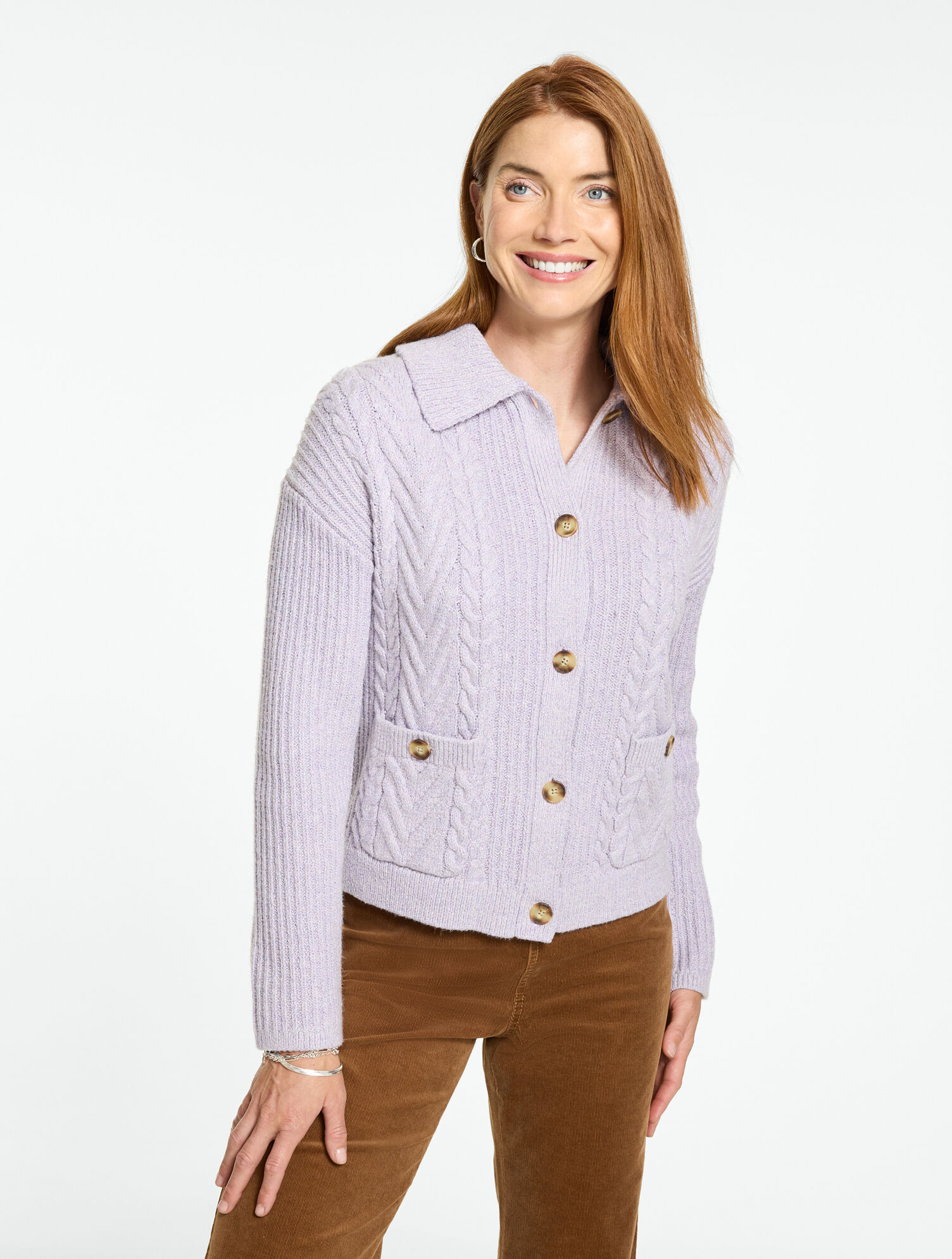 Button Front Sweater Jacket