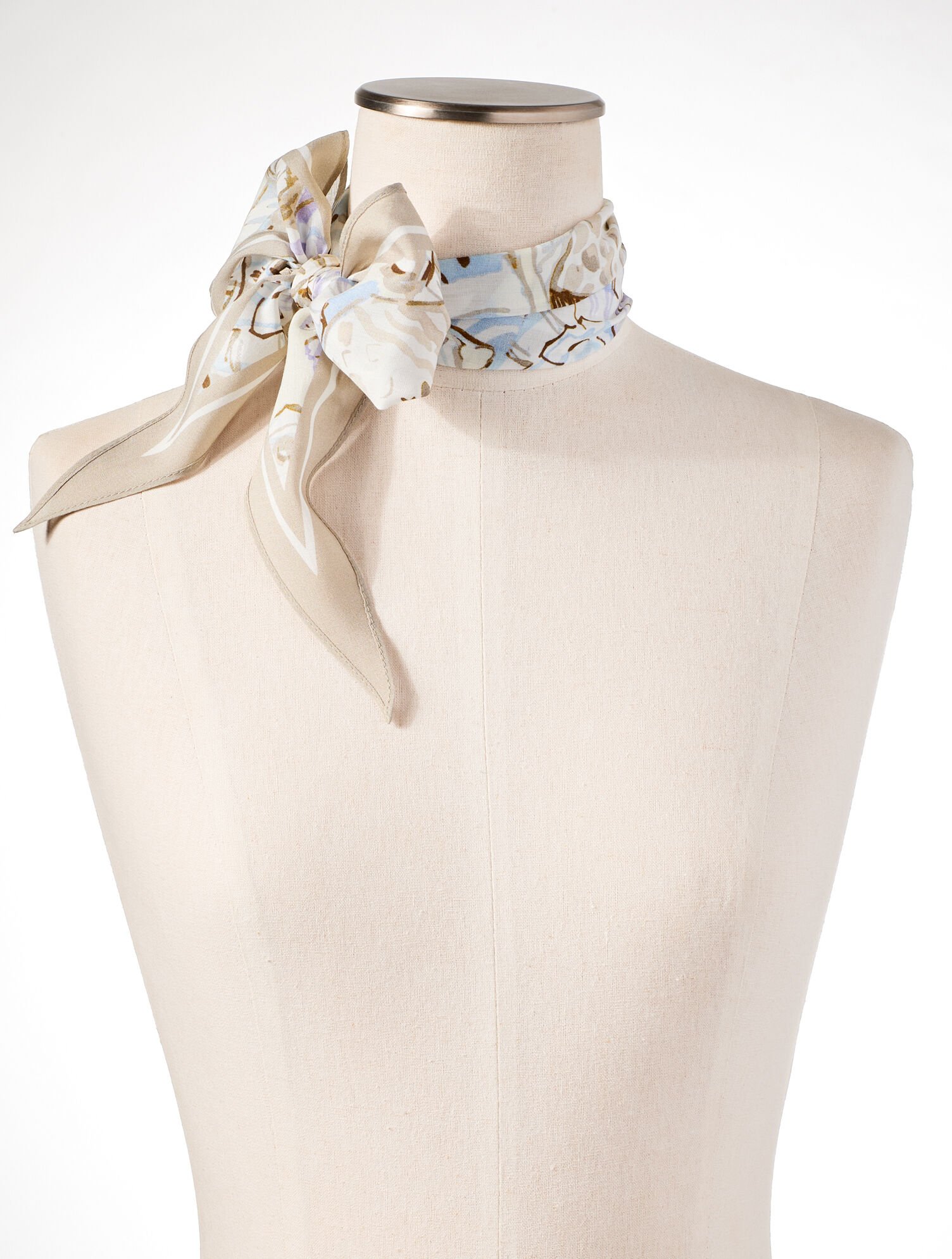 Layered Seashells Diamond Scarf
