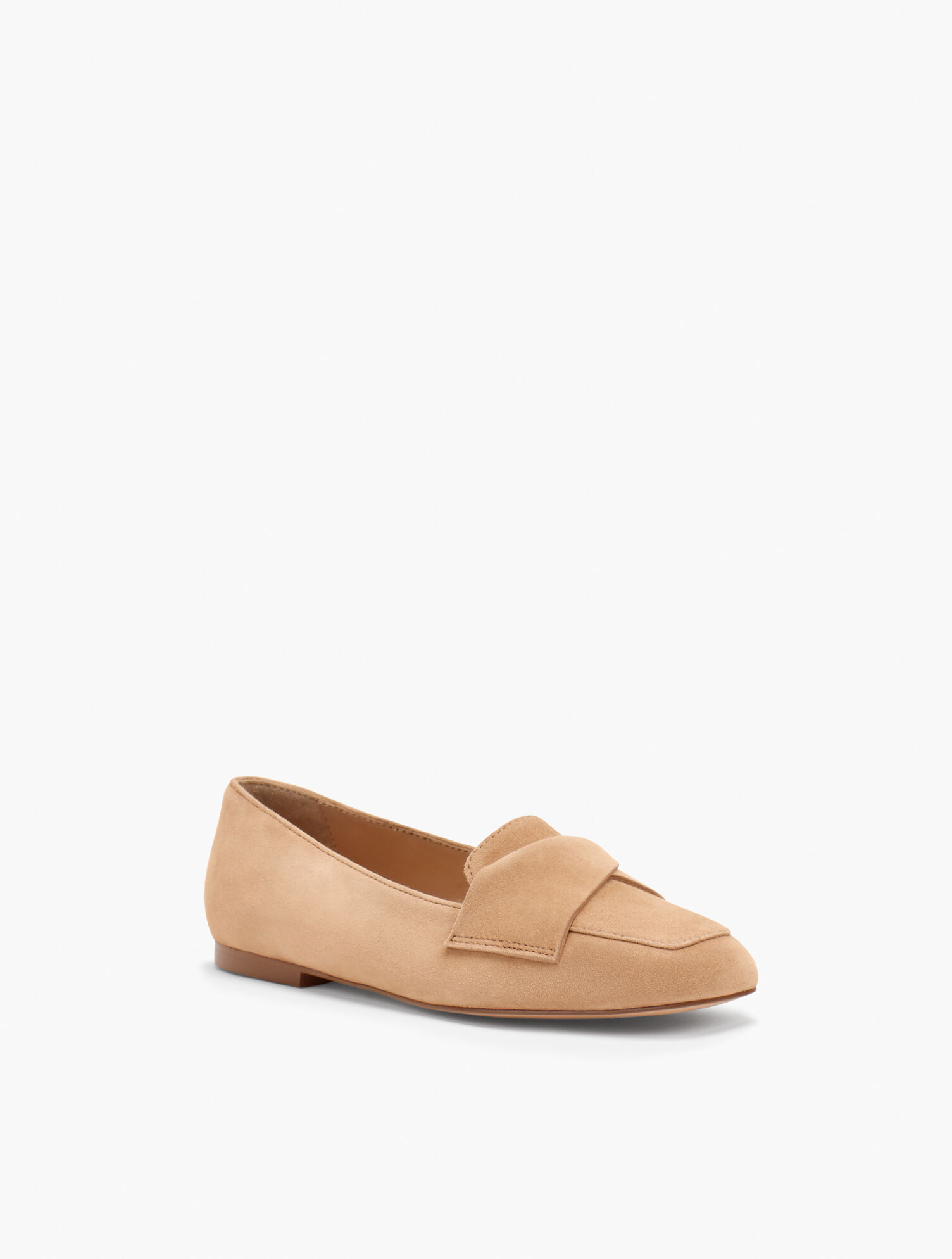 Stella Suede Flats - Twist Detail