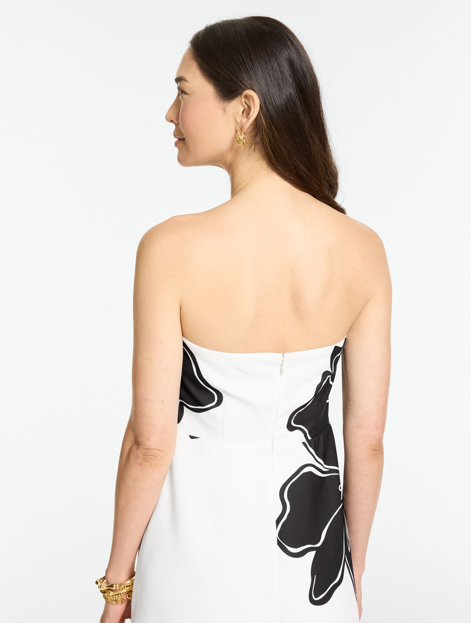 RSVP Strapless Maxi Dress - Placed Print - thumbnail 3