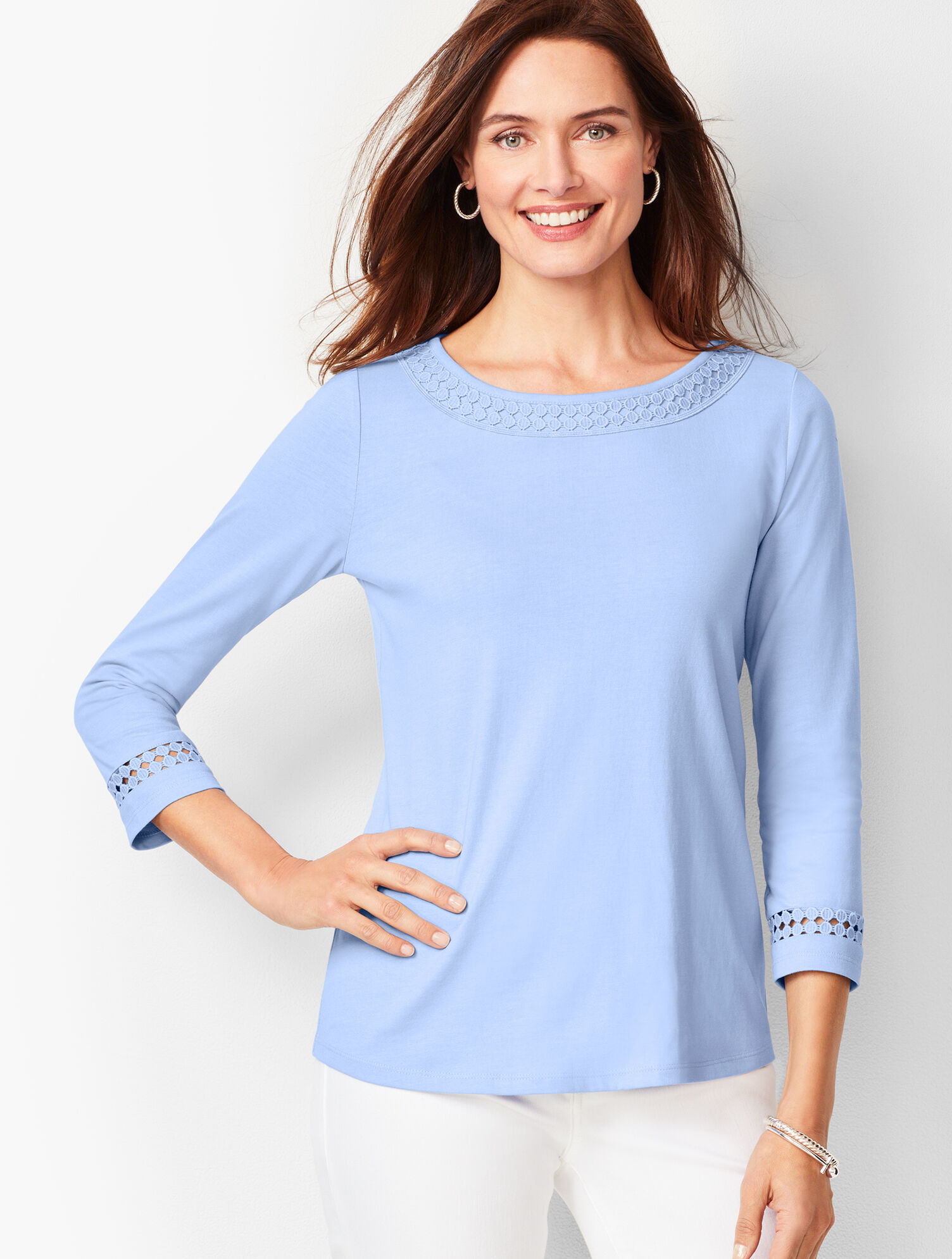 talbots lace tops