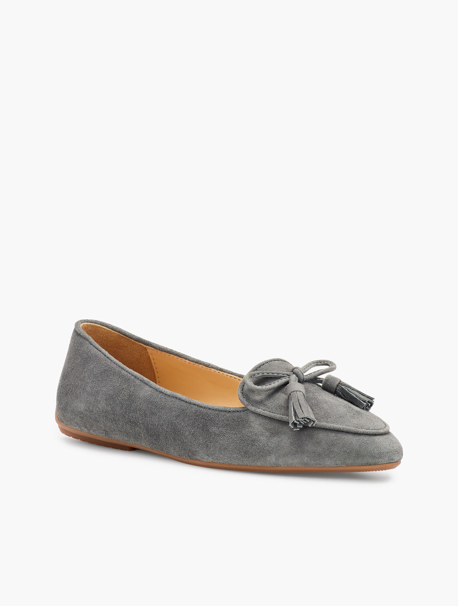 Francesca Tassel Tie Driving Moccasins - Suede