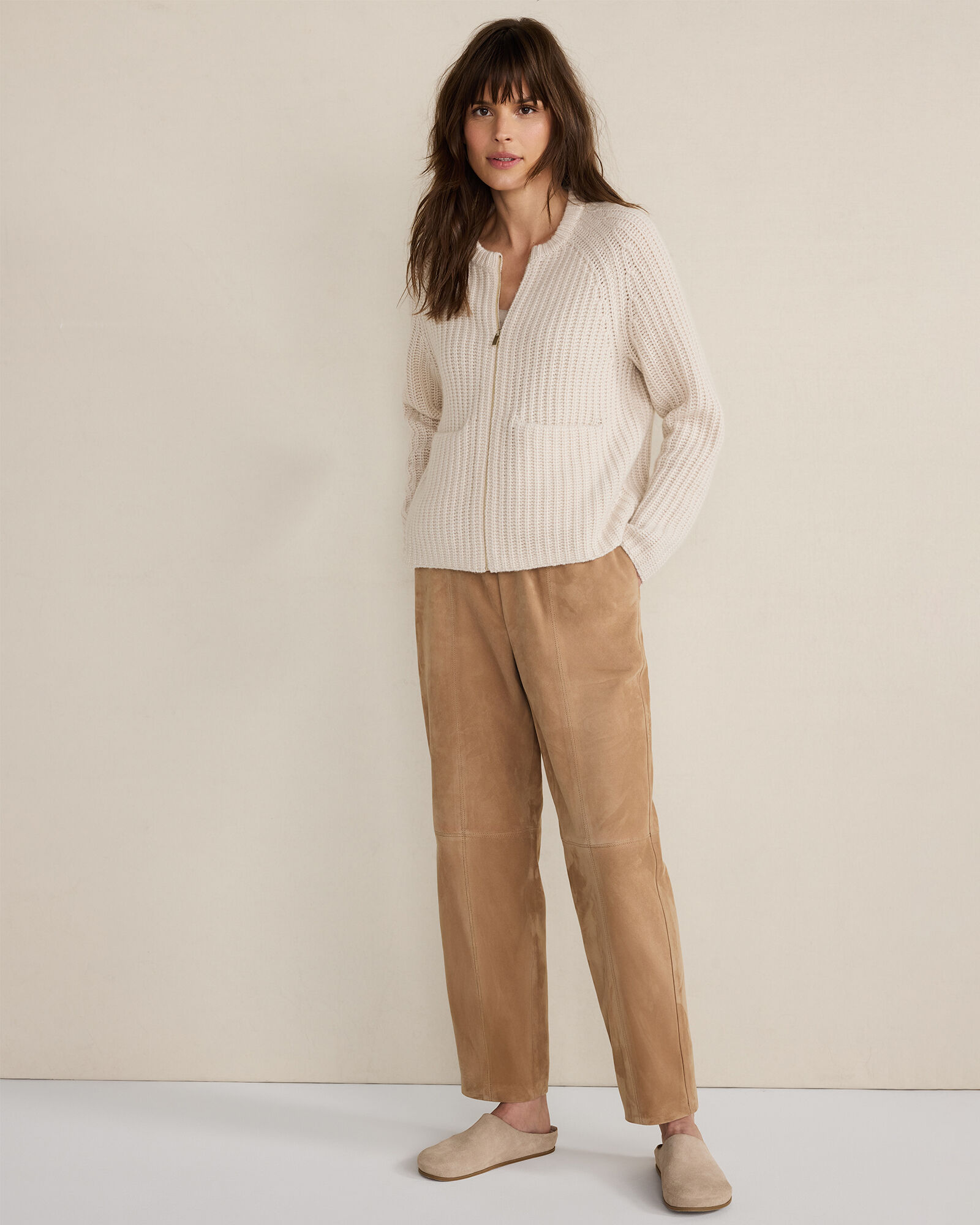 Suede Pants