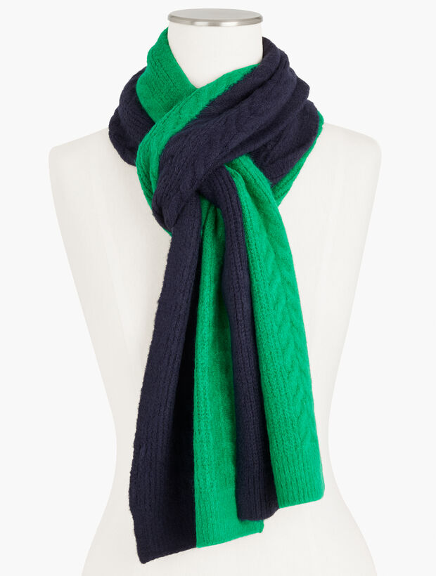 Cable Scarf - Colorblock