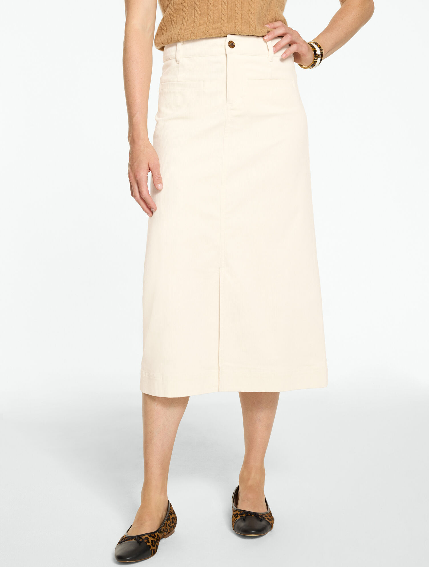 Corduroy Midi Skirt
