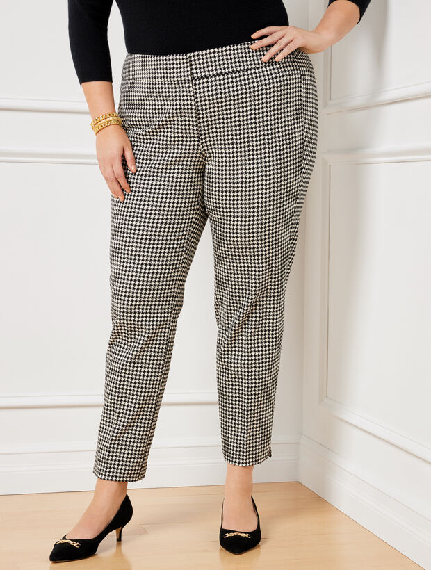 Plus Exclusive Talbots Chatham Ankle Pants - Bold Houndstooth