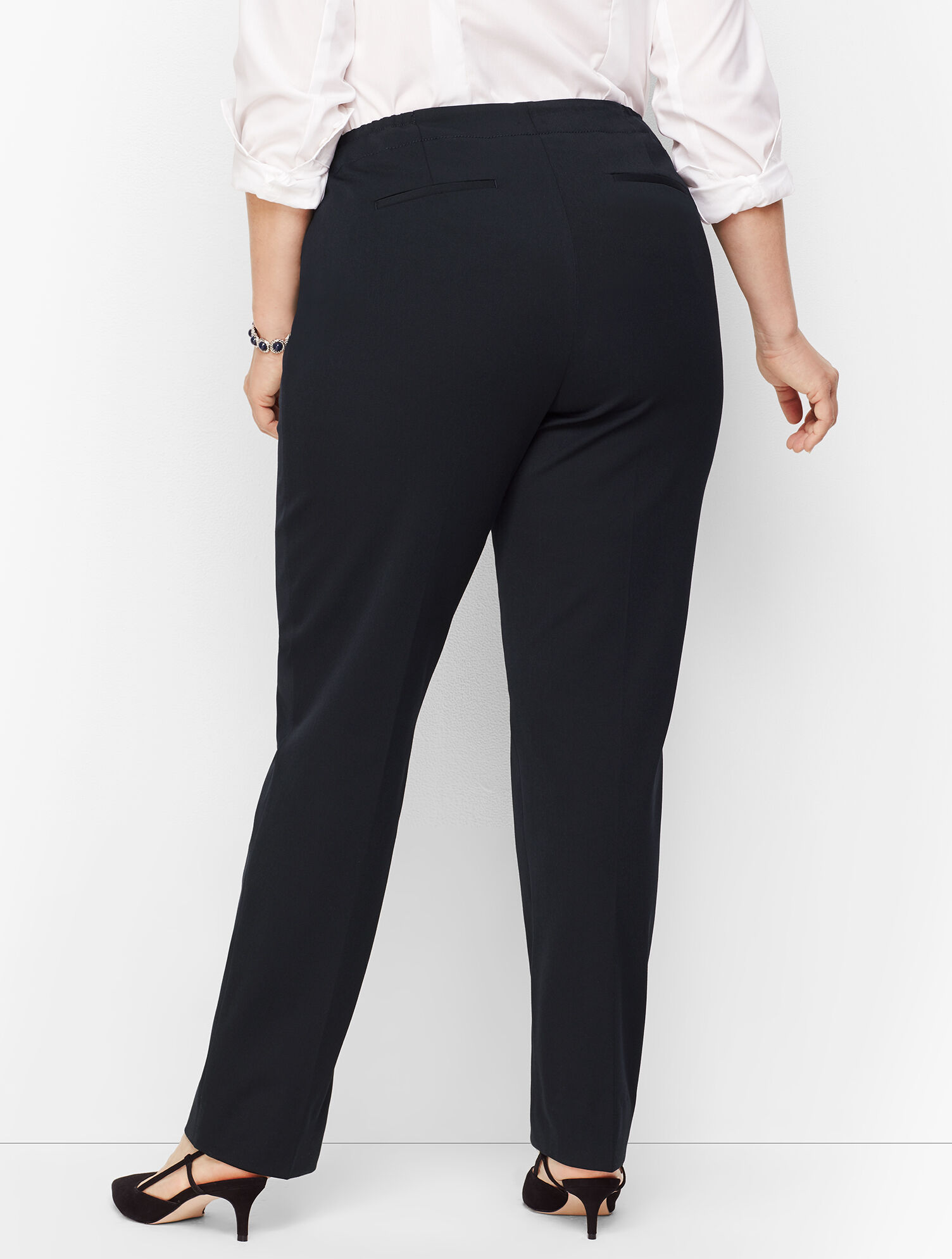 Plus Size Refined Bi-Stretch Tailored Straight-Leg Pants | Talbots Plus Size Refined Bi-Stretch Tailored Straight-Leg Pants | Talbots