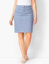 Gingham A-Line Cotton Skirt