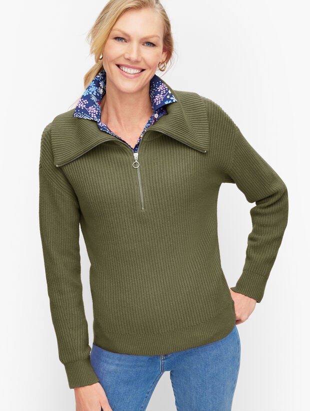 Zip Collar Sweater