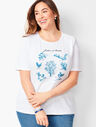 Embroidered Herb Motif Tee