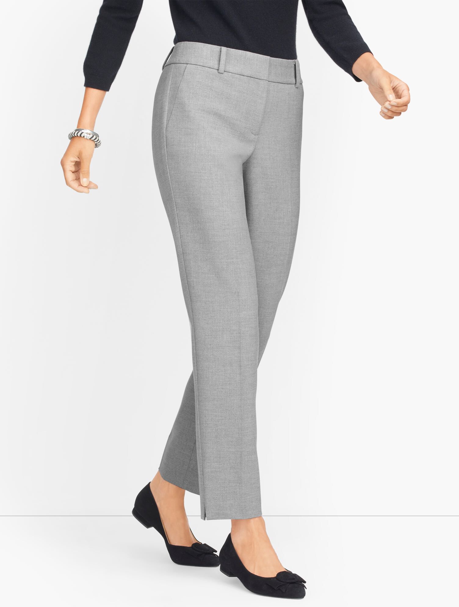 Talbots Hampshire Ankle Pants - M&eacute;lange Crepe - Curvy Fit