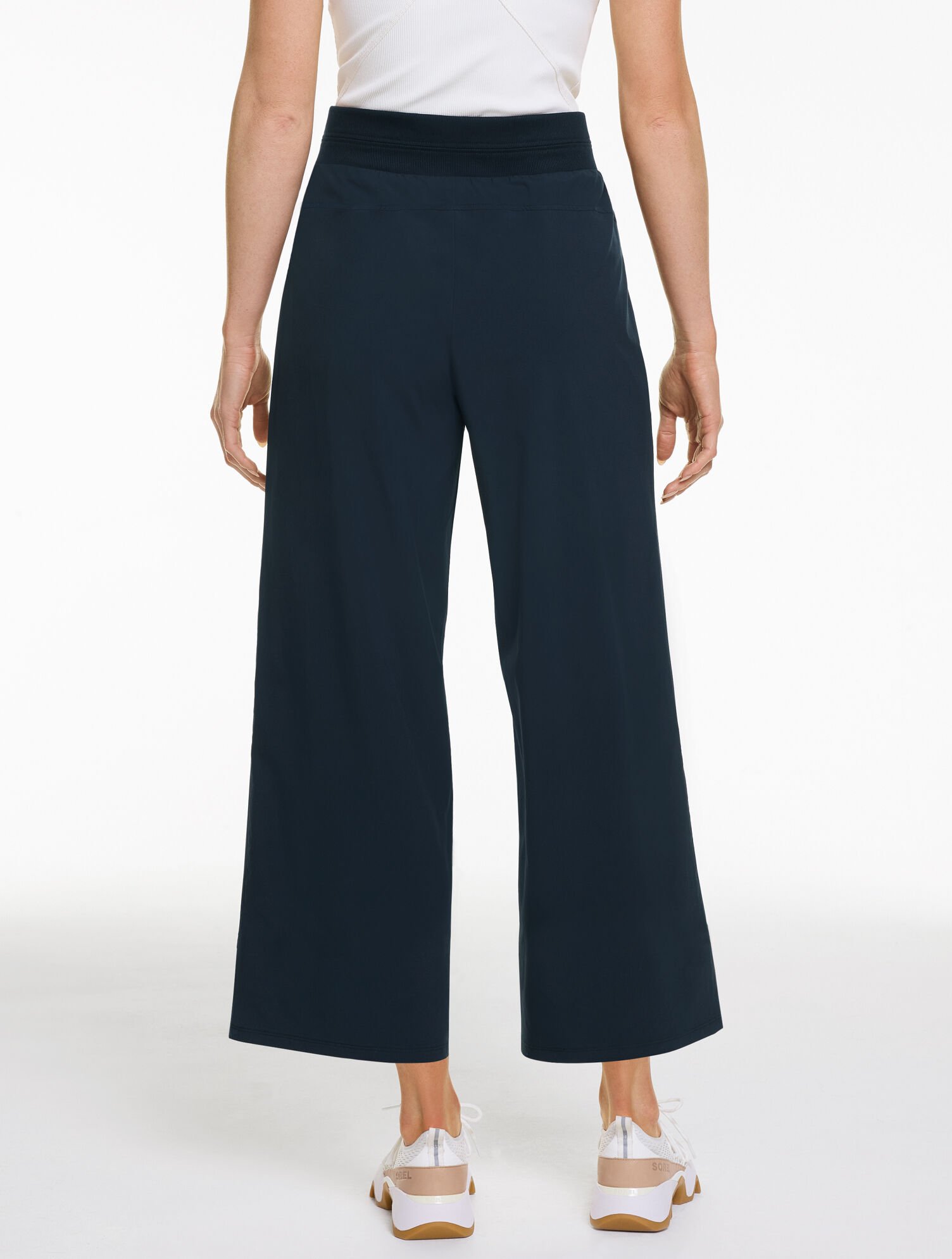 Lightweight Woven Stretch Wide Ankle Pants